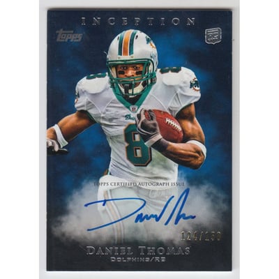 2011 Topps Inception Blue #114 Daniel Thomas AU