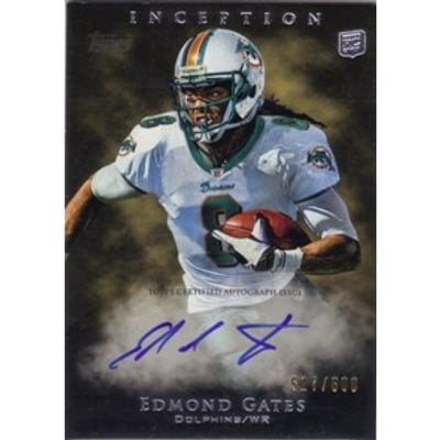 2011 Topps Inception #137 Edmond Gates AU/600 RC