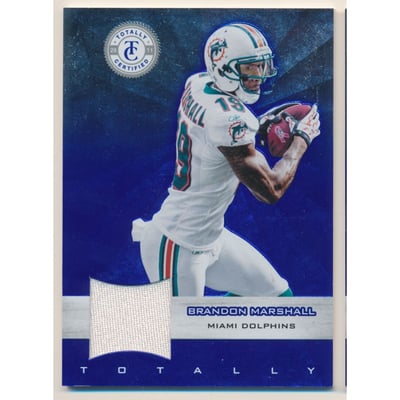 2011 Totally Certified Blue Materials #10 Brandon Marshall/249