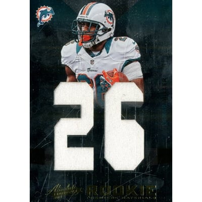 2012 Absolute Rookie Premiere Materials Oversize Jersey Number #219 Lamar Miller/99