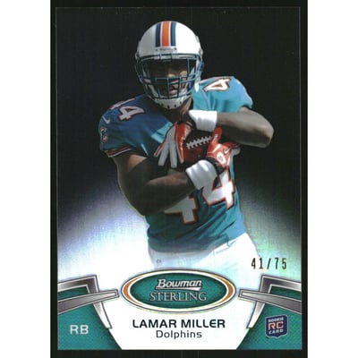 2012 Bowman Sterling Black Refractors #54 Lamar Miller