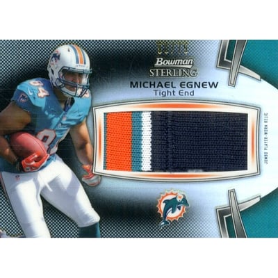 2012 Bowman Sterling Black Refractors #BSJRRME Michael Egnew JSY/75