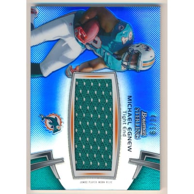 2012 Bowman Sterling Blue Refractors #BSJRRME Michael Egnew JSY/99