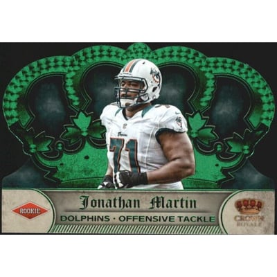 2012 Crown Royale Green #198 Jonathan Martin