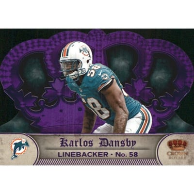 2012 Crown Royale Purple #50 Karlos Dansby