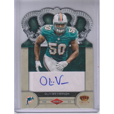 2012 Crown Royale Rookie Signatures #74 Olivier Vernon/245