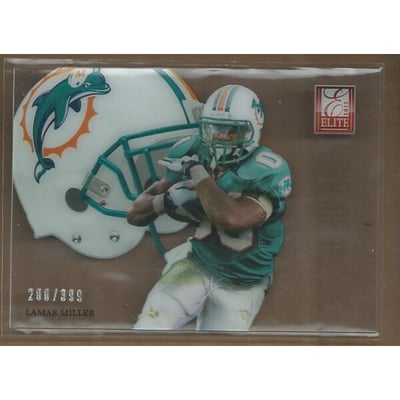 2012 Elite Rookie Hard Hats #22 Lamar Miller