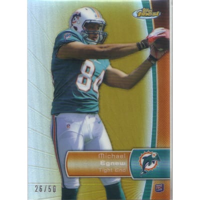 2012 Finest Gold Refractors #146 Michael Egnew