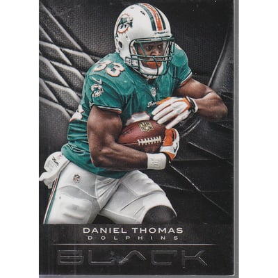 2012 Panini Black Black #33 Daniel Thomas