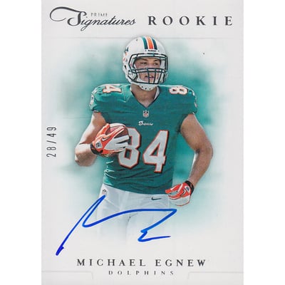 2012 Prime Signatures Autographs Silver #260 Michael Egnew/49