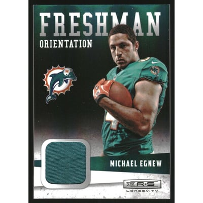 2012 Rookies and Stars Longevity Freshman Orientation Jerseys Prime #11 Michael Egnew