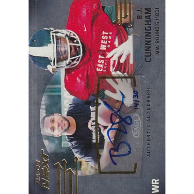 2012 SAGE Next Silver Foilboard #11 B.J. Cunningham