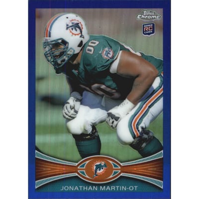 2012 Topps Chrome Blue Refractors #48 Jonathan Martin