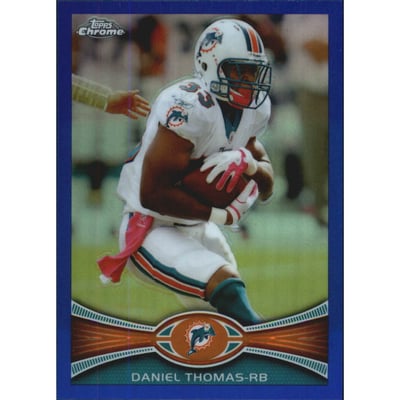 2012 Topps Chrome Blue Refractors #86 Daniel Thomas
