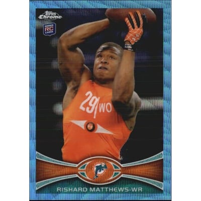 2012 Topps Chrome Blue Wave Refractors #BW204 Rishard Matthews