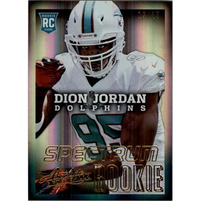 2013 Absolute Spectrum Gold #127A Dion Jordan