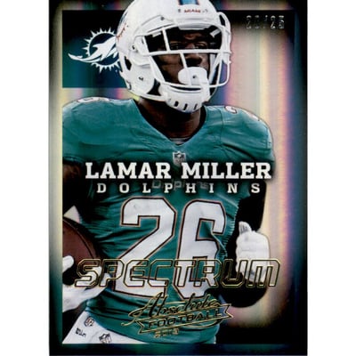 2013 Absolute Spectrum Gold #54 Lamar Miller