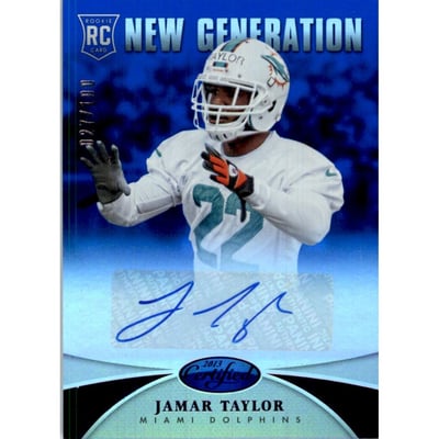 2013 Certified Mirror Blue Signatures #237 Jamar Taylor/100