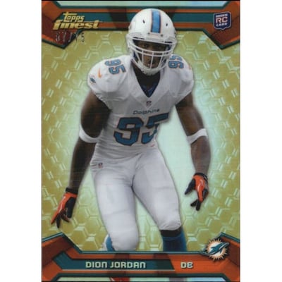 2013 Finest Gold Refractors #150 Dion Jordan