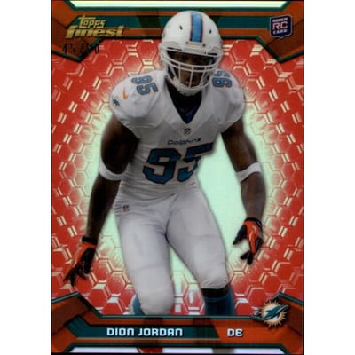2013 Finest Red Refractors #150 Dion Jordan