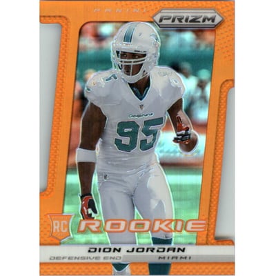 2013 Panini Prizm Prizms Orange Die Cut #230 Dion Jordan