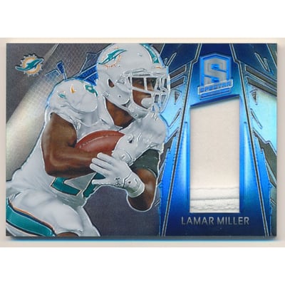 2013 Panini Spectra Materials Spectra Blue #48 Lamar Miller/99
