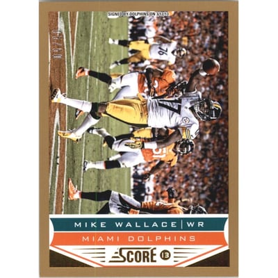 2013 Score Gold Zone #110 Mike Wallace