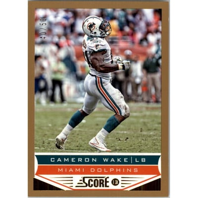2013 Score Gold Zone #113 Cameron Wake