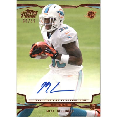 2013 Topps Prime Autographs Copper #140 Mike Gillislee