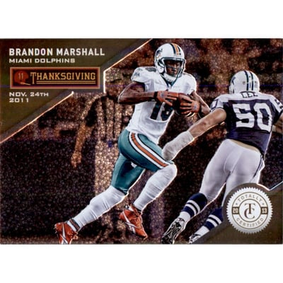 2013 Totally Certified Gold #55 Brandon Marshall TH