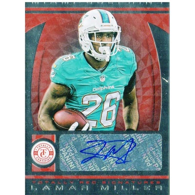 2013 Totally Certified Red Signatures #126 Lamar Miller/99
