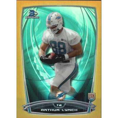 2014 Bowman Chrome Gold Refractors #116 Arthur Lynch