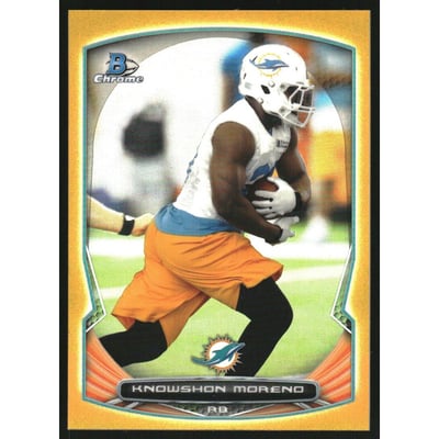 2014 Bowman Chrome Gold Refractors #54 Knowshon Moreno