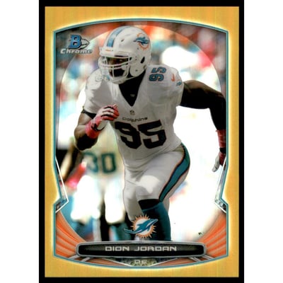 2014 Bowman Chrome Gold Refractors #7 Dion Jordan