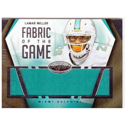 2014 Certified Fabric of the Game #60 Lamar Miller/99