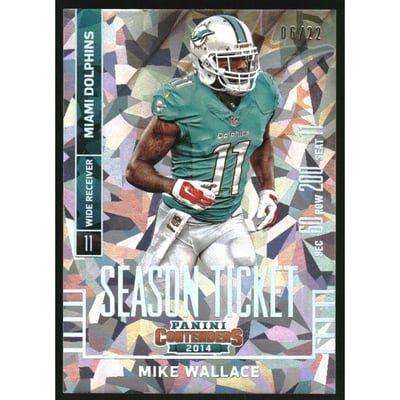 2014 Panini Contenders Cracked Ice #41 Mike Wallace