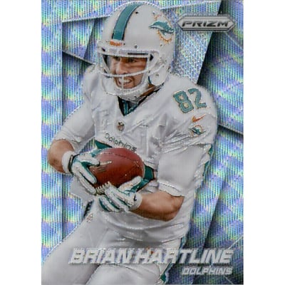 2014 Panini Prizm Prizms Light Blue Wave #134 Brian Hartline