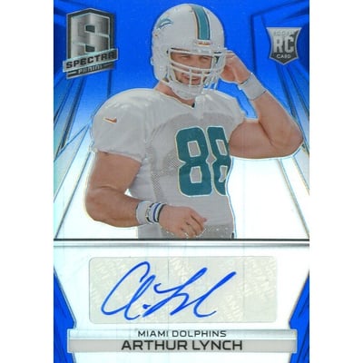2014 Panini Spectra Prizms Blue #298 Arthur Lynch AU