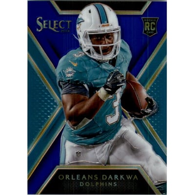 2014 Select Prizm Blue #136 Orleans Darkwa
