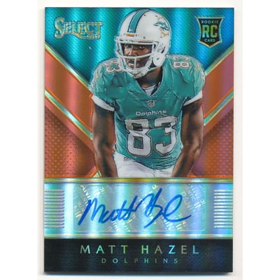 2014 Select Rookie Autographs Prizm Orange #RAMH Matt Hazel/35