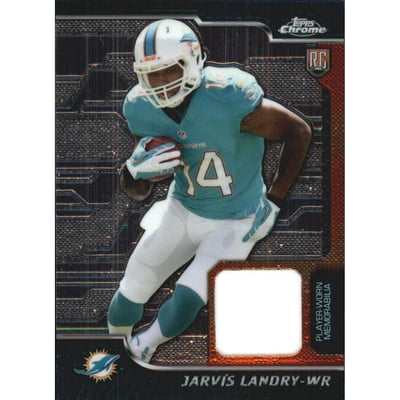 2014 Topps Chrome Rookie Relics #RRJL Jarvis Landry