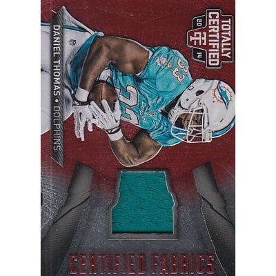 2014 Totally Certified Certified Fabrics Red #CFDAT Daniel Thomas/100