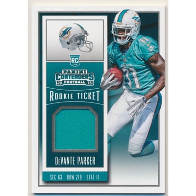2015 Panini Contenders Rookie Ticket Swatches #6 DeVante Parker