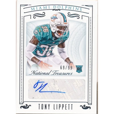 2015 Panini National Treasures #194 Tony Lippett AU/99 RC