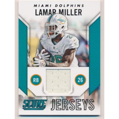 2015 Score Jerseys #JLM Lamar Miller