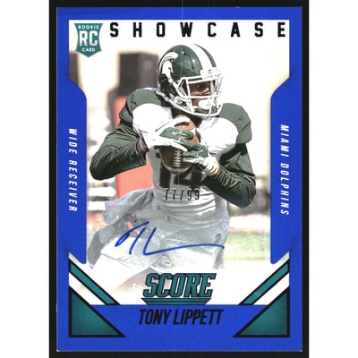 2015 Score Rookie Autographs Showcase #412 Tony Lippett/99