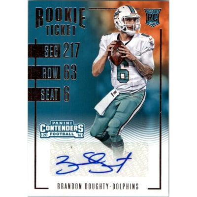 2016 Panini Contenders #162 Brandon Doughty AU RC