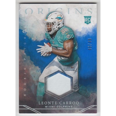 2016 Panini Origins Rookie Patches Blue #17 Leonte Carroo