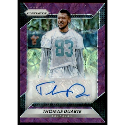 2016 Panini Prizm Rookie Autographs Prizms Purple Scope #90 Thomas Duarte