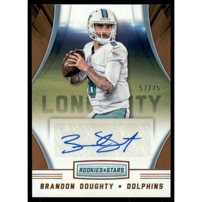 2016 Rookies and Stars Rookie Longevity Signatures #8 Brandon Doughty/75